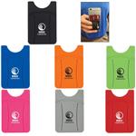 EH258 Silicone Phone Wallet With Finger Slot And Custom Imprint